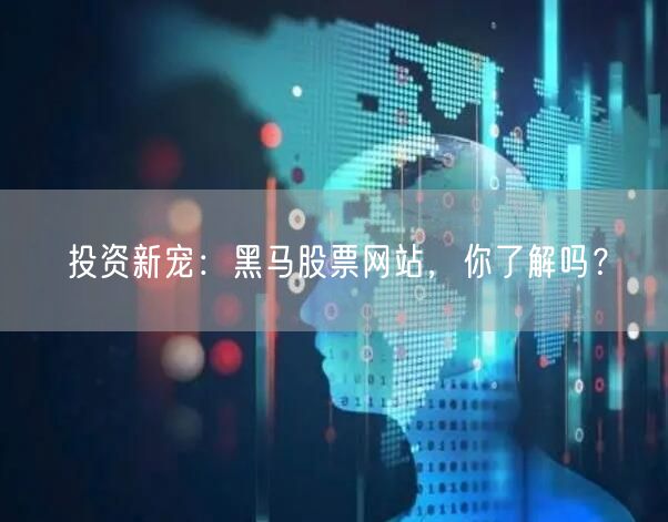 投资新宠:黑马股票网站,你了解吗?