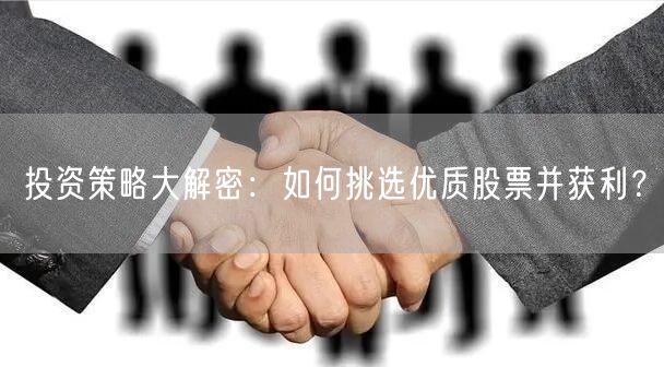 投资策略大解密:如何挑选优质股票并获利?