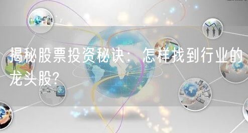 揭秘股票投资秘诀:怎样找到行业的龙头股?