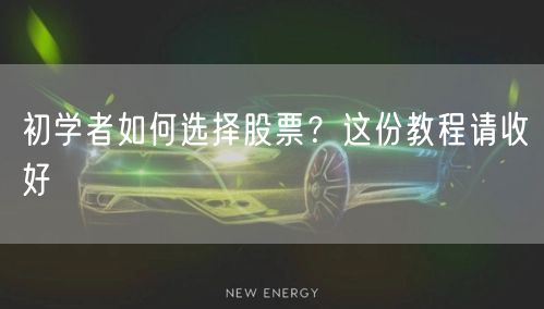 初学者如何选择股票?这份教程请收好